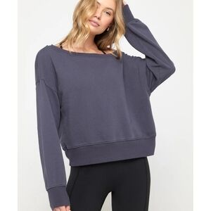 Spiritual Gangster La Vida Off Shoulder Sweatshirt